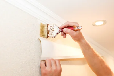 Pose de papier peint à Pillemoine — revêtements muraux et toiles de verre